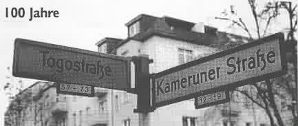 Stra&szlig;enschilder Kameruner und Togo