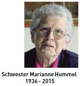 Schwester Marianne Hummel