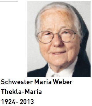 Schwester Maria Weber (Thekla-Maria)