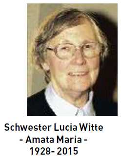 Schwester Lucia Witte (Amata Maria)