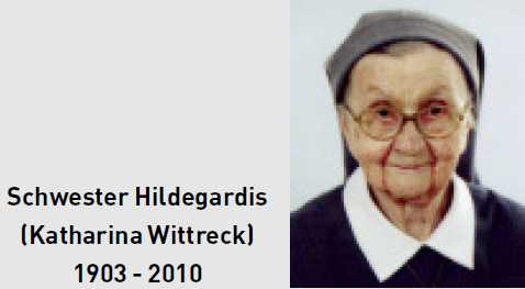 Schwester Katharina Wittreck (Hildegardis)