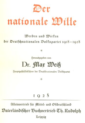 Der nationale Wille (1928)
