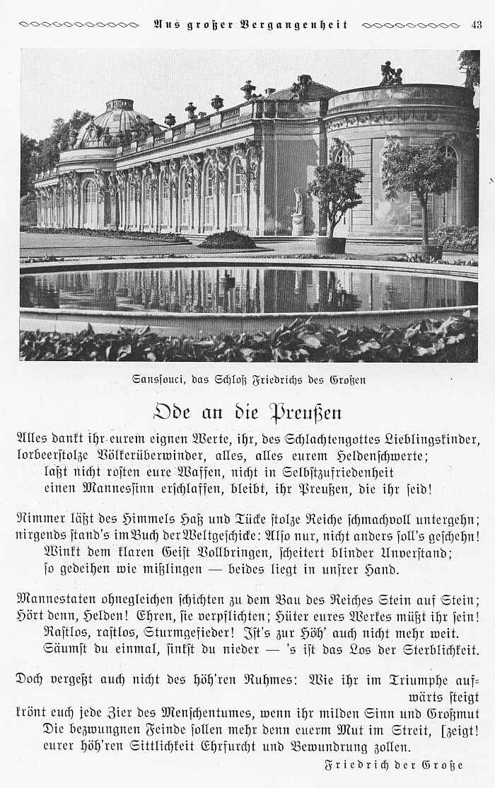 Sanssouci - Friedrich der Gro&szlig;e