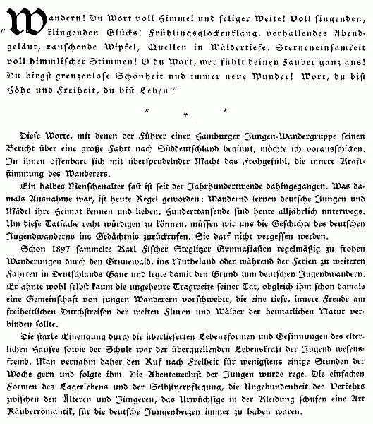 Vom deutschen Jugendwandern