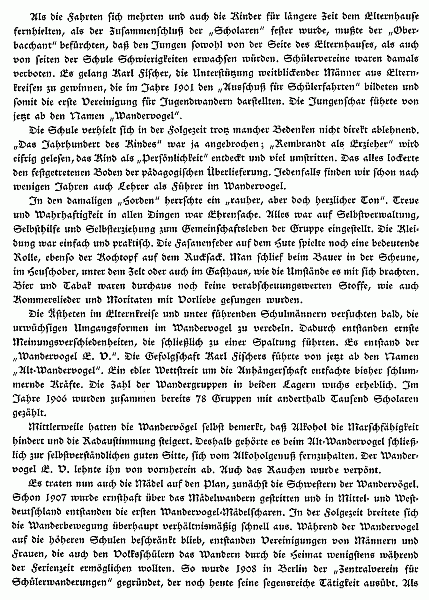 Vom deutschen Jugendwandern