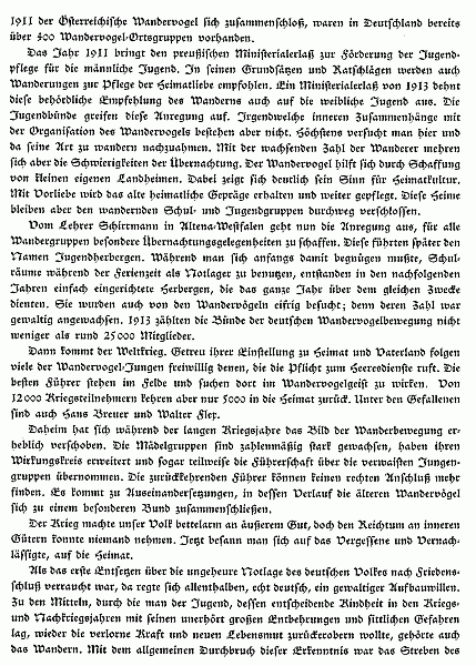 Vom deutschen Jugendwandern