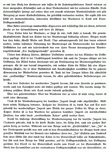 Vom deutschen Jugendwandern