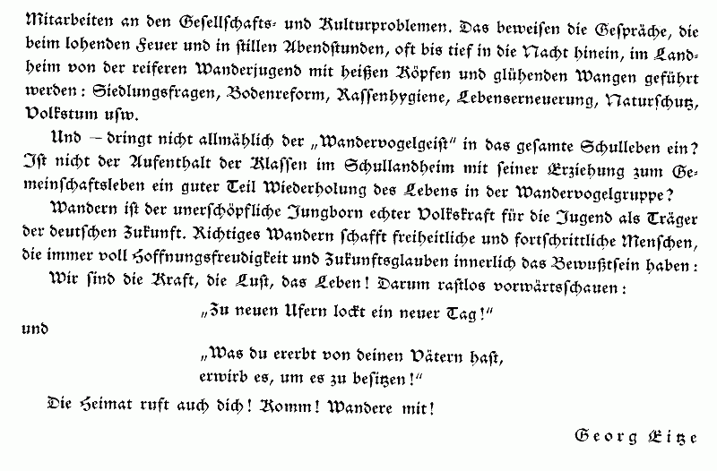 Vom deutschen Jugendwandern